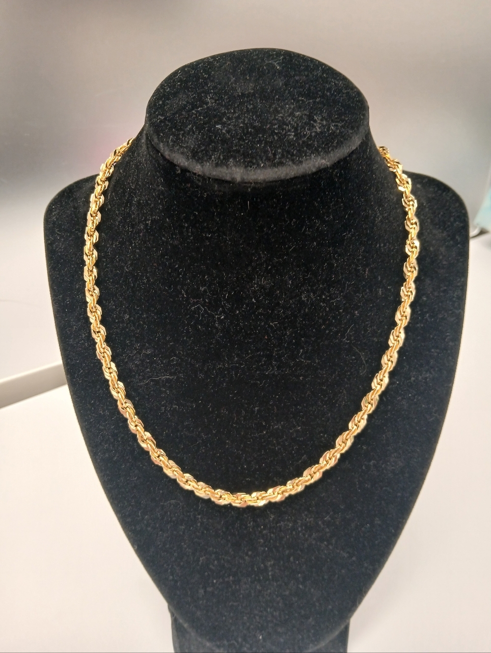 NEW! 18K Gold Plated Rope Chain Necklace - Pretty Bird 17" W 1.5" Extender